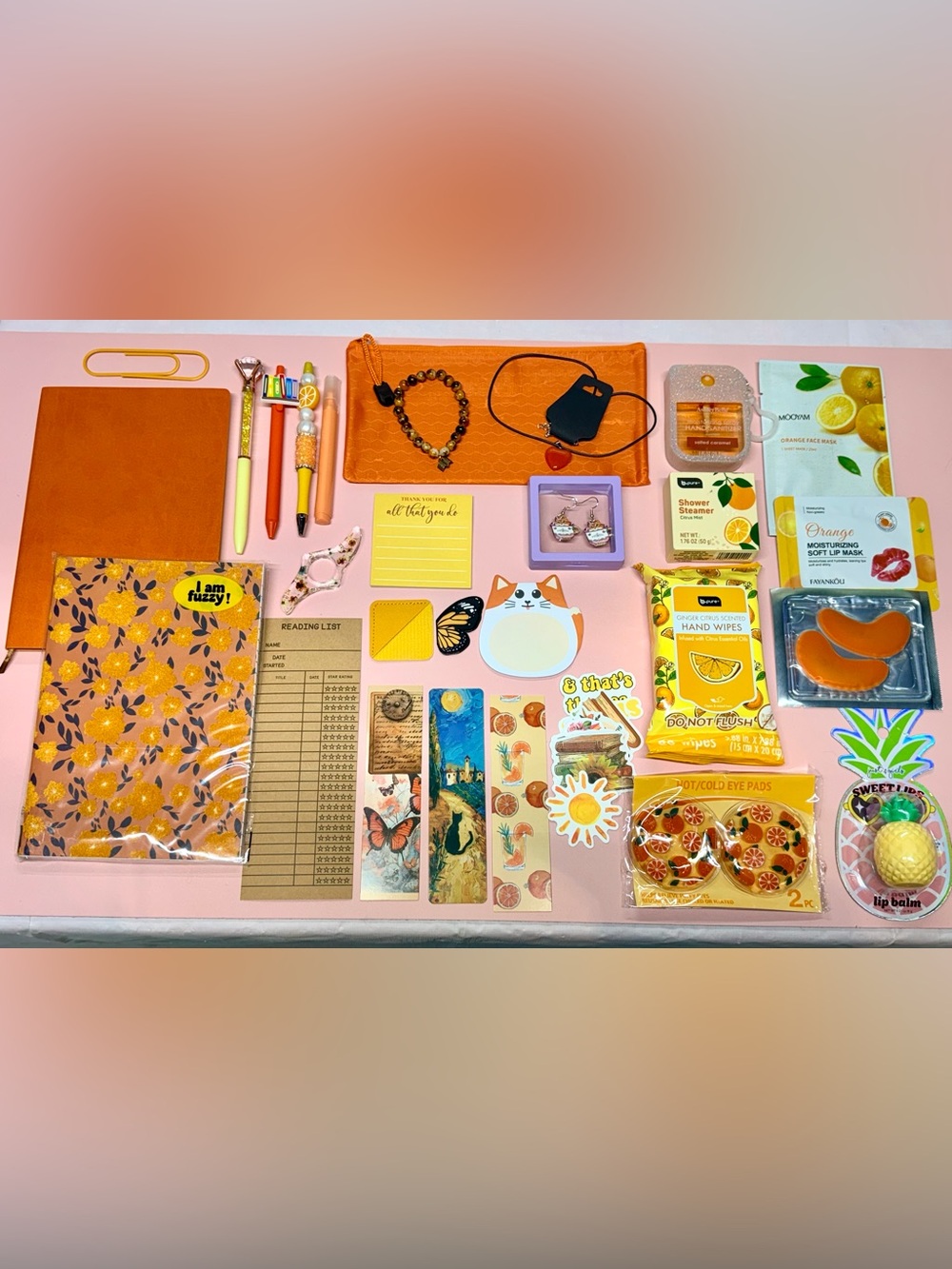 Bookish and Beauty Bundle: Cute Orange theme